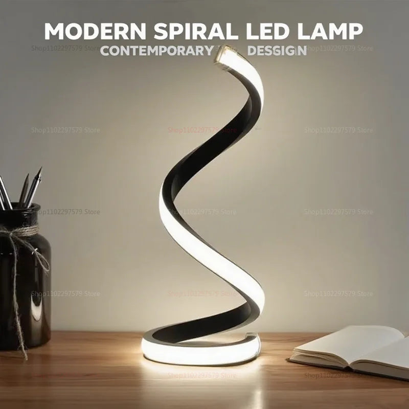 Lampe LED Spirale Moderne – Design Contemporain