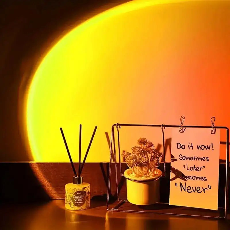 Lampe Projecteur LED Soleil – Ambiance Coucher de Soleil