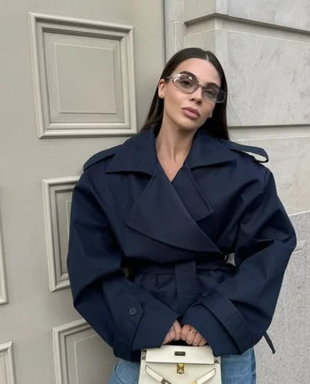 Manteau Élégance d’Hiver™ – Coupe Longue & Épaules Structurées